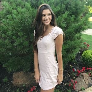 American Threads Pink Mini Dress